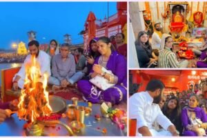 अचानक हरिद्वार पहुंची साइना नेहवाल, हरकी पैड़ी पर गंगा आरती और चंडी देवी मंदिर में की पूजा-अर्चना